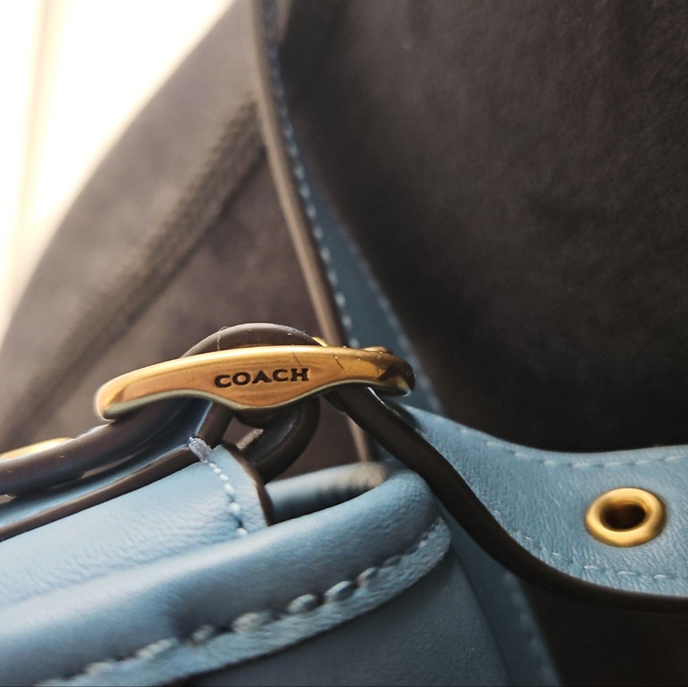 Coach Varsity Stripe Rambler crossbody purse. - Picture 10 of 16